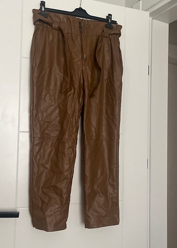 Koton bayan derı pantolon Kahverengi Street Style Rozet - Görsel 9