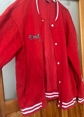 Düğmeli Kırmızı Midi Ceket - Görsel 7