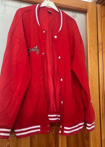 Düğmeli Kırmızı Midi Ceket - Görsel 6