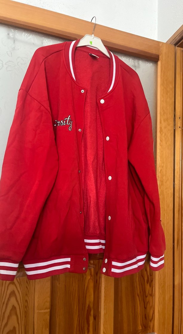 Düğmeli Kırmızı Midi Ceket - Görsel 5