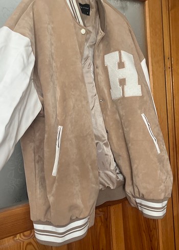 Bej Süet Düğmeli Casual Kadın Ceket - Görsel 7