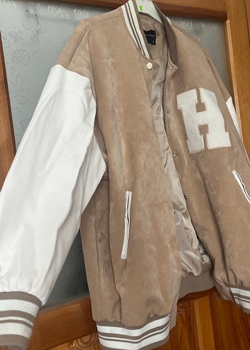 Bej Süet Düğmeli Casual Kadın Ceket - Görsel 6