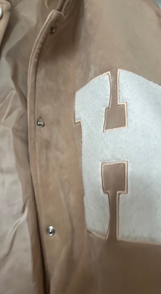 Bej Süet Düğmeli Casual Kadın Ceket - Görsel 4