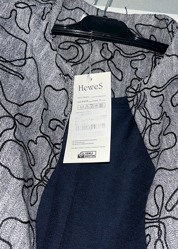 Gri Baskılı Kadın Keten Takım - Görsel 4