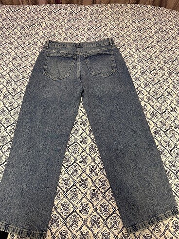 40 Beden lacivert Renk Kot-mom Jean