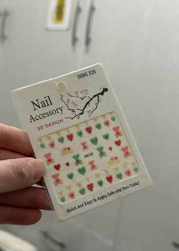 Pastel Renkli 3D Tırnak Süsü - Görsel 2