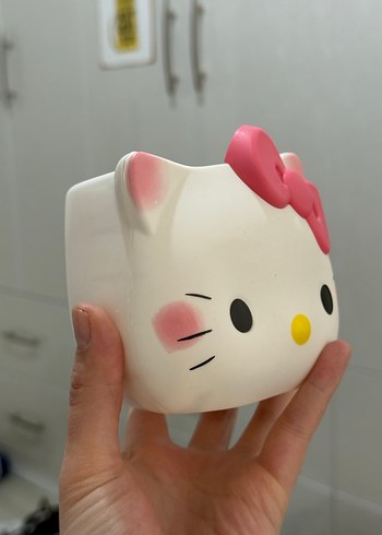 Pembe Hello Kitty Kedi Aksesuar Kabı - Görsel 4