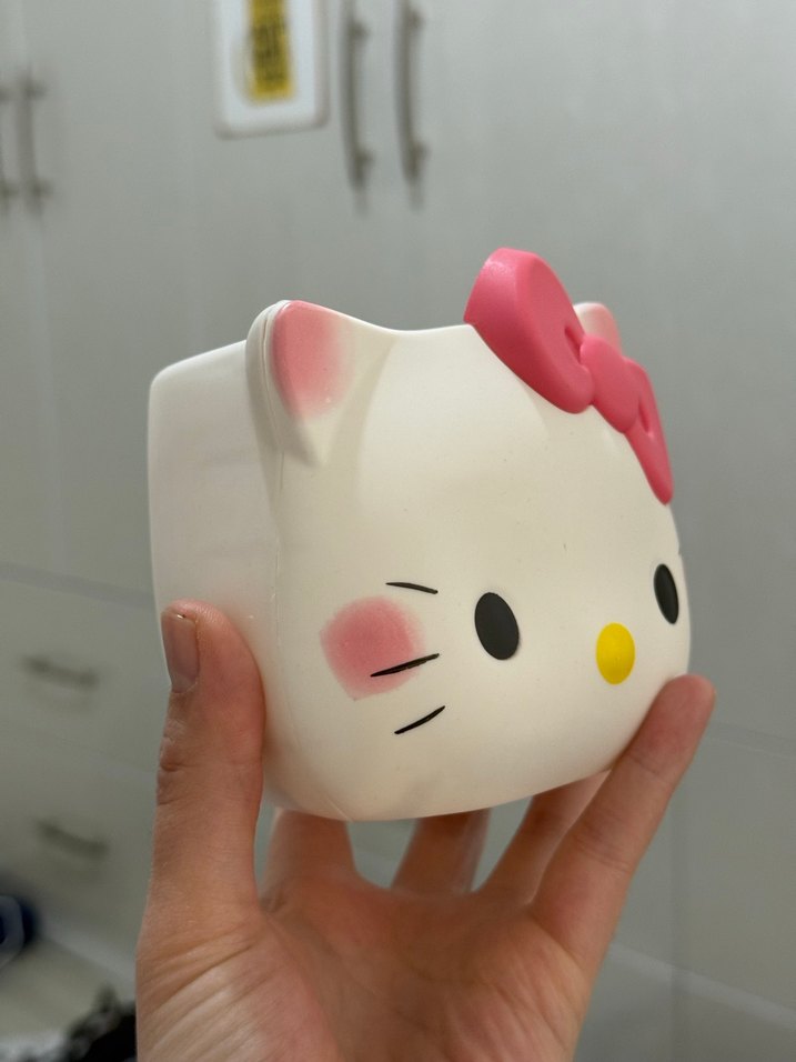 Pembe Hello Kitty Kedi Aksesuar Kabı - Görsel 4