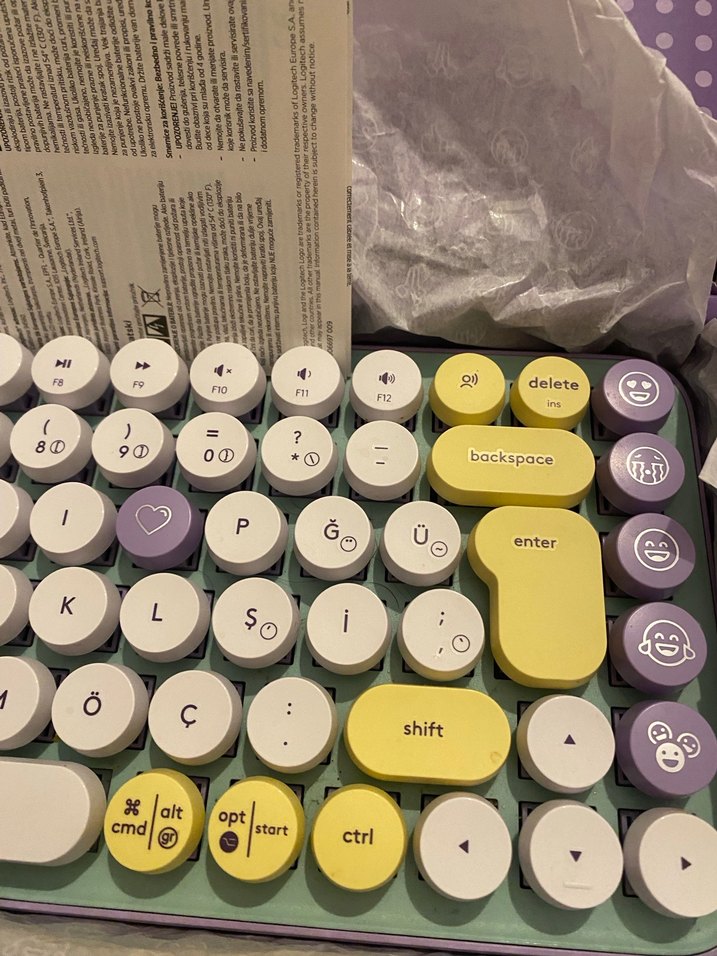 Logitech Pop Keys Çok Renkli Mekanik Klavye - Görsel 3