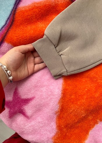 Unisex Bej Renkli Kışlık Eşofman - Görsel 4