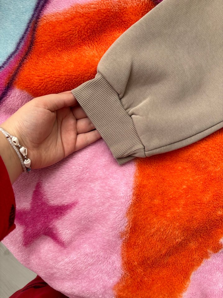 Unisex Bej Renkli Kışlık Eşofman - Görsel 4