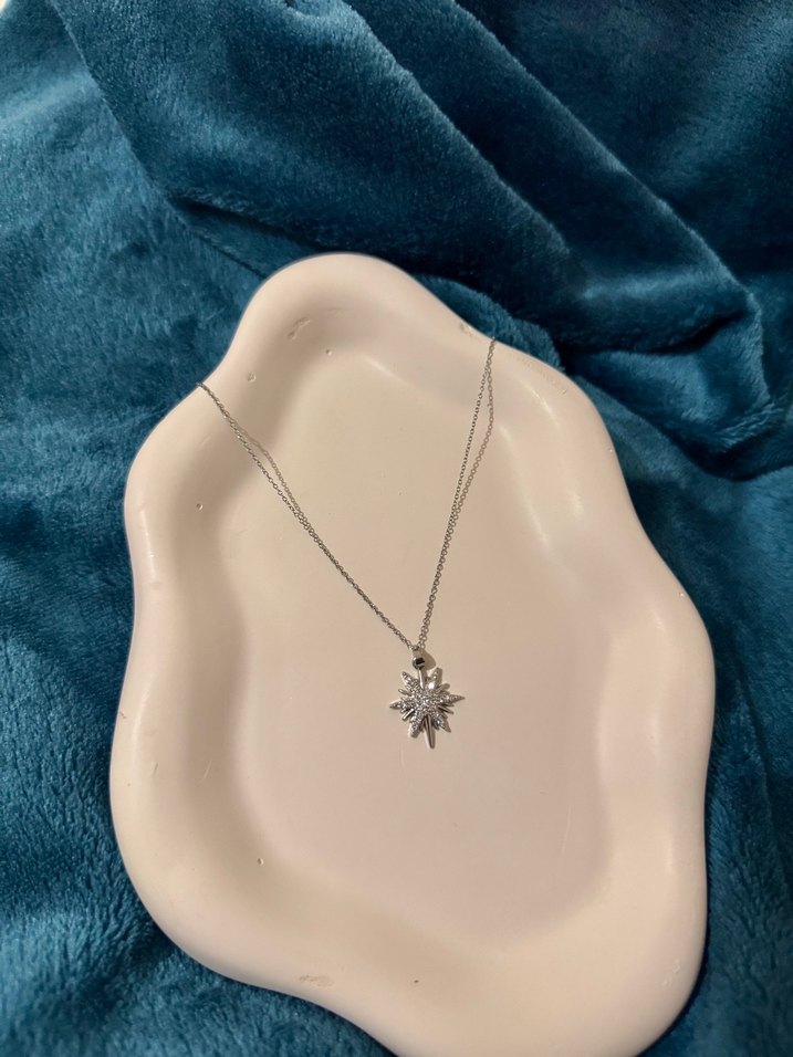 Kutup yıldızı ince zincirli kolye - Görsel 2
