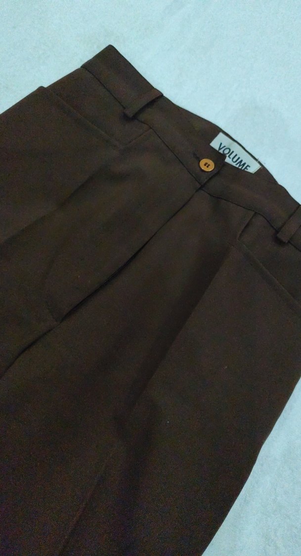 Kahverengi Kadın Kumaş Pantolon - Görsel 2