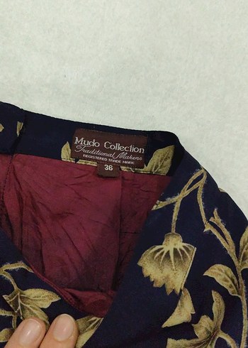 Lacivert Desenli etek - Görsel 3