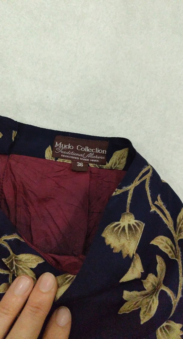 Lacivert Desenli etek - Görsel 3