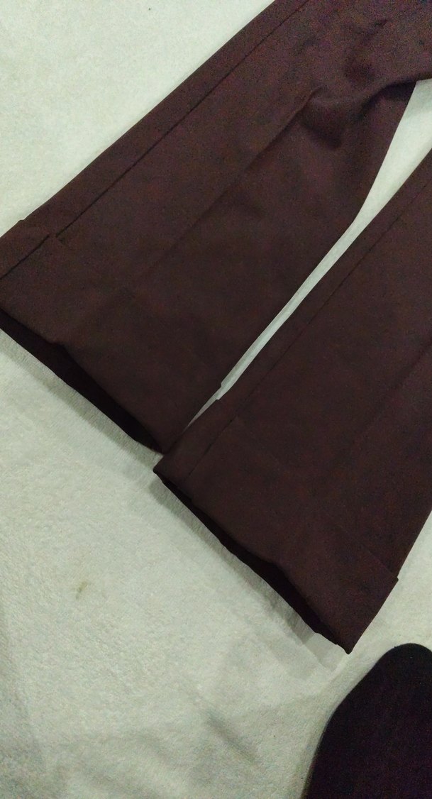 Kadın Kemerli Kumaş Pantolon - Görsel 2