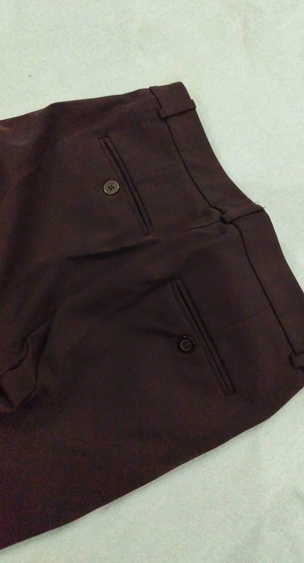 Kadın Kemerli Kumaş Pantolon - Görsel 4