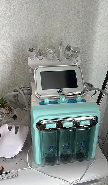 Led maskeli Hydrafacial cihazı 0 ayarında