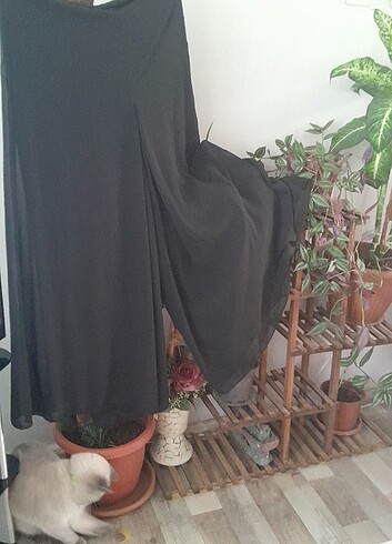 Çok şık pantolon etek tül detayli