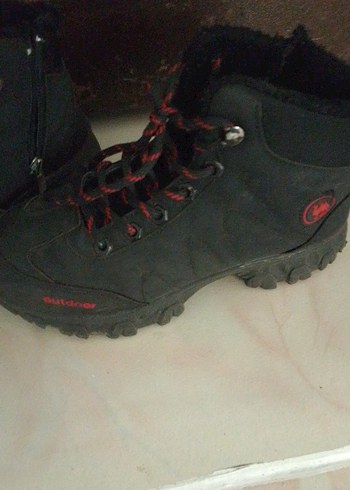 Siyah Kırmızı Erkek Spor bot Bağcıklı - Görsel 2