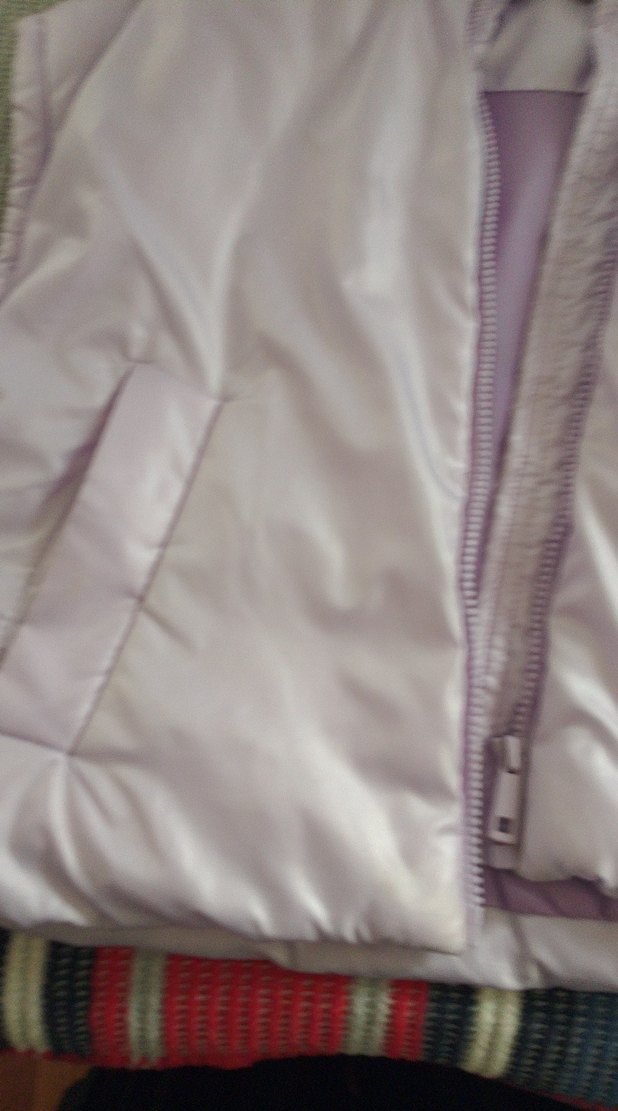 Kız Çocuk Kapüşonlu Mor Şişme Yelek - Görsel 3