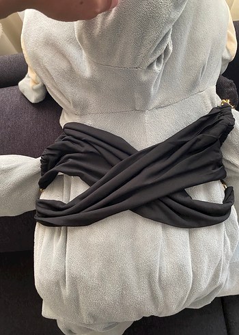 Zincir Detaylı Siyah Sokak Stili Vücut Zinciri - Görsel 6