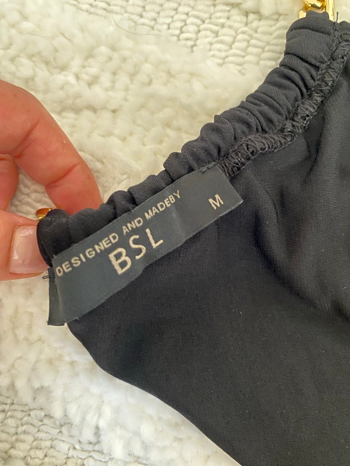 Zincir Detaylı Siyah Sokak Stili Vücut Zinciri - Görsel 2