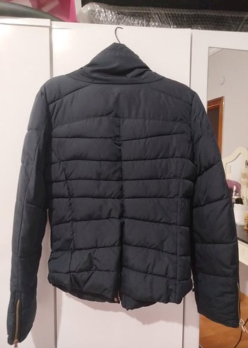 Bershka Fermuarlı Lacivert Bershka Kadın Mont
