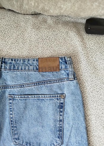 42 Beden mavi Renk Mavi Pastel Renk Gevşek Kesim Kadın Kot Pantolon