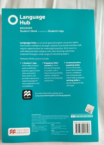 Language Hub A1 Başlangıç Seviyesi Öğrenci Kitabı