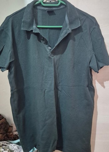 Koyu Yeşil Kısa Kollu Polo Yaka Tişört