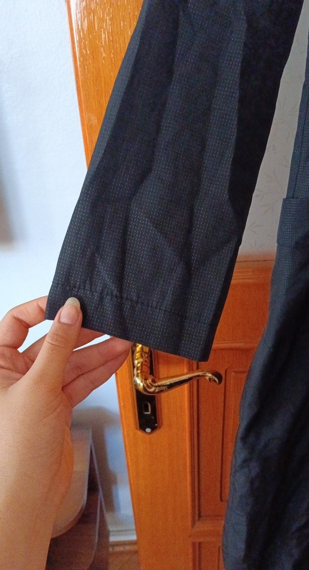 Kadın Siyah Uzun Fermuarlı yağmurluk - Görsel 5