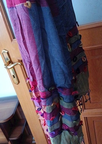 Bohem Çok Renkli Kadın Şal - Görsel 4