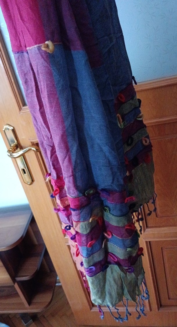 Bohem Çok Renkli Kadın Şal - Görsel 4