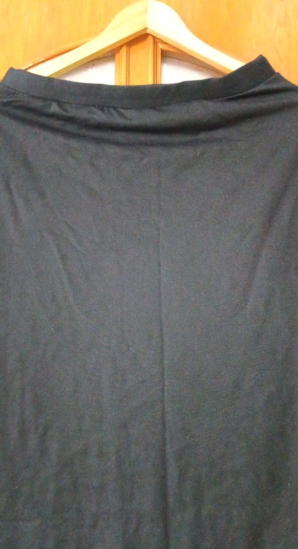 Drapeli Siyah Uzun kalem Etek - Görsel 2