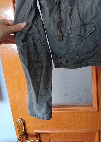 Mango Gri Kemerli Kısa Denim Kadın Ceket yamirajincore ve streetstyle