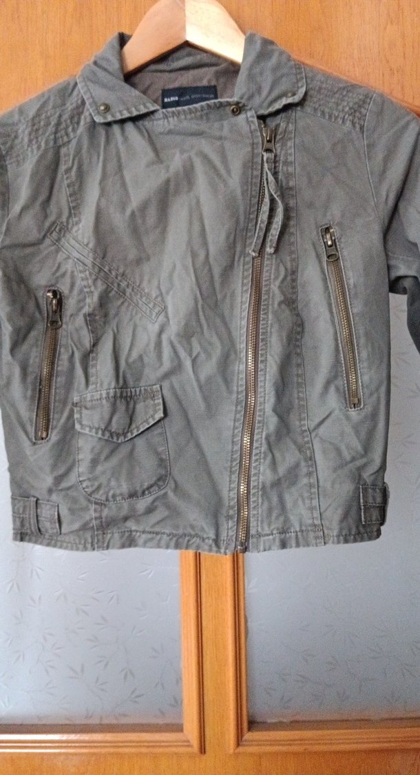 Gri Kemerli Kısa Denim Kadın Ceket yamirajincore ve streetstyle - Görsel 3