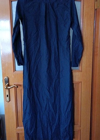 Lacivert Uzun Kadın gömlek - Görsel 5