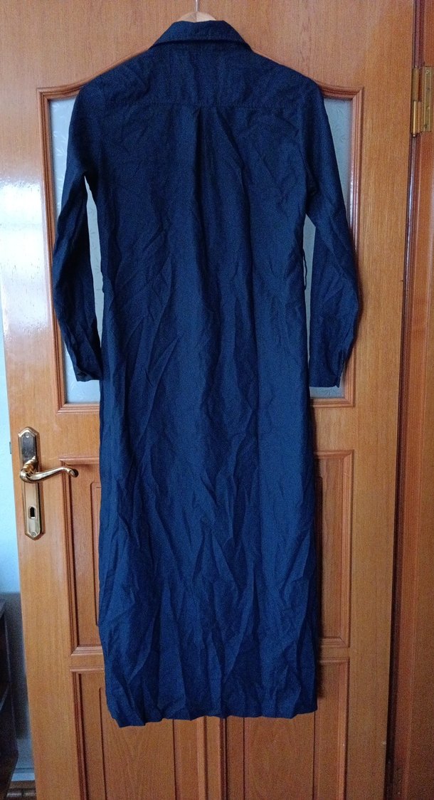 Lacivert Uzun Kadın gömlek - Görsel 5