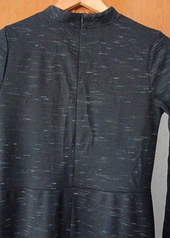 Gri Kadın Uzun Kollu midi Elbise - Görsel 5