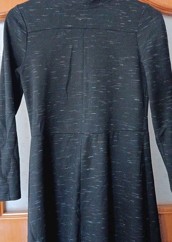 Gri Kadın Uzun Kollu midi Elbise - Görsel 2