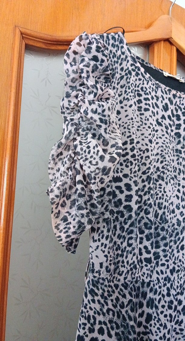 leopar desenli kısa elbise 2000's baddie tarz - Görsel 2