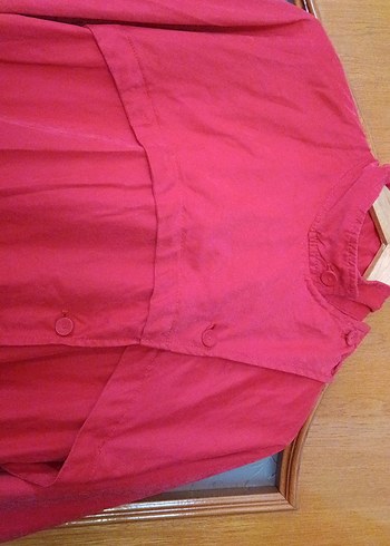 Kırmızı Midi Vintage Ceket - Görsel 3