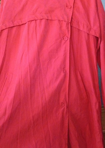 Kırmızı Midi Vintage Ceket - Görsel 4