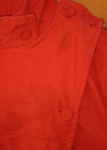 Kırmızı Midi Vintage Ceket - Görsel 5
