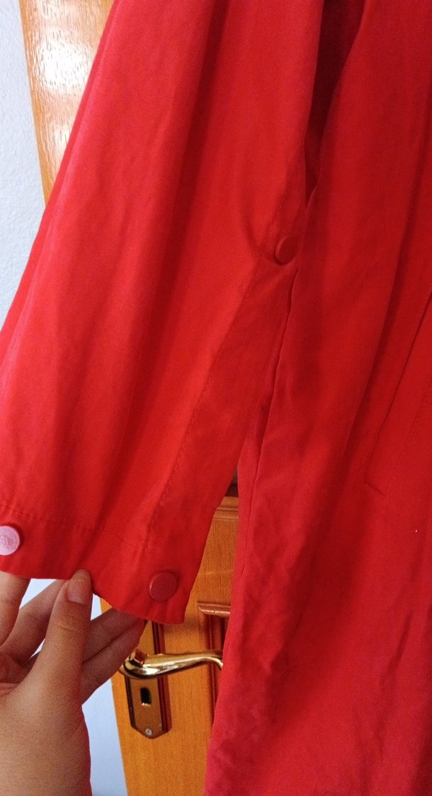 Kırmızı Midi Vintage Ceket - Görsel 2