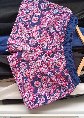 Renkli Bohem Desenli Mini deniz Şortu - Görsel 5