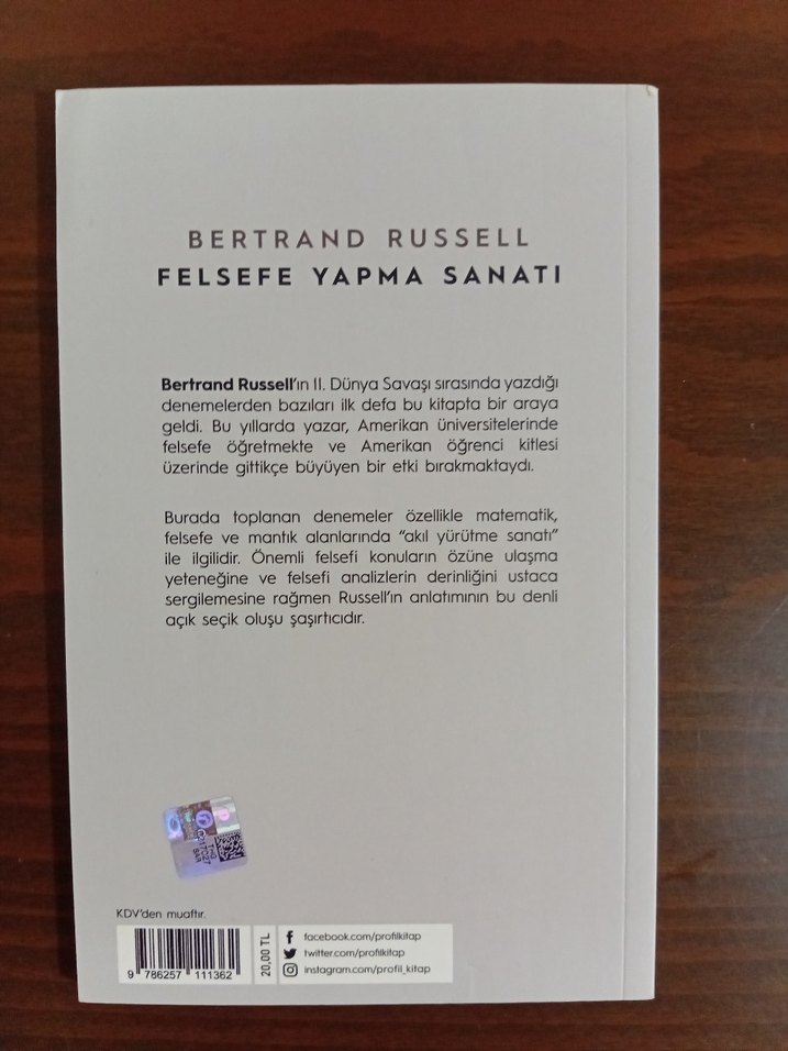 Felsefe Yapma Sanatı - Bertrand Russell - Görsel 3
