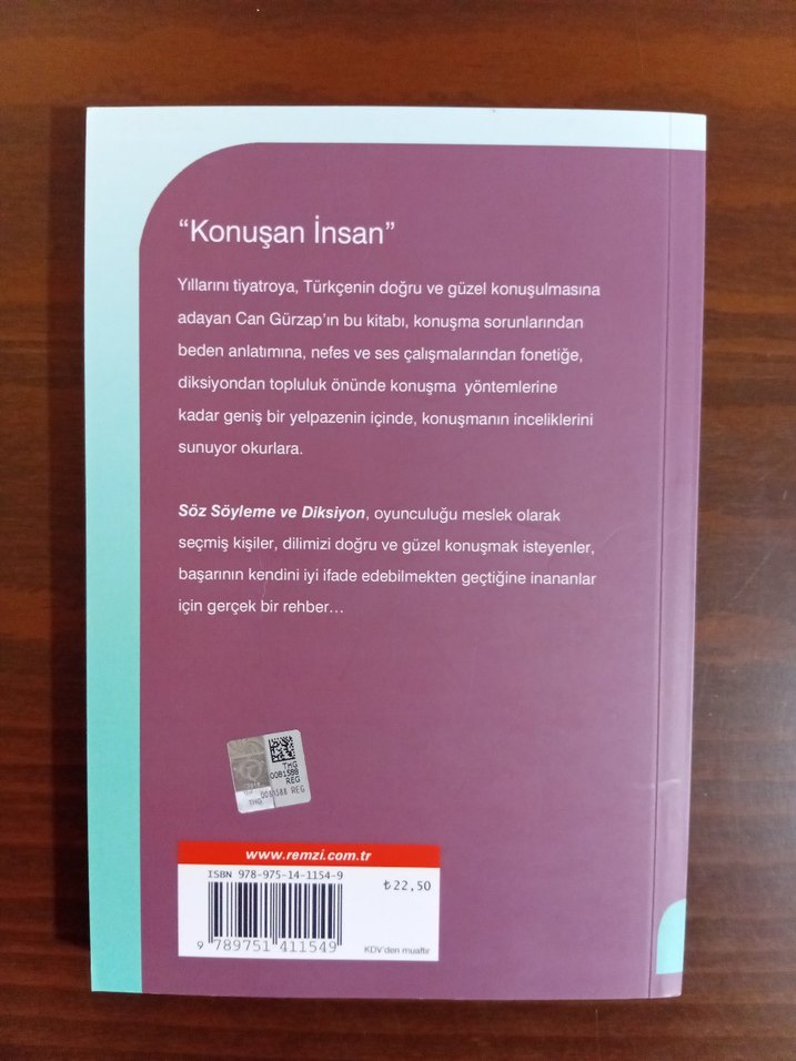 Söz Söyleme ve Diksiyon - Can Gürzap - Görsel 3