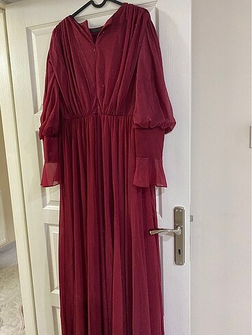 Bordo elbise